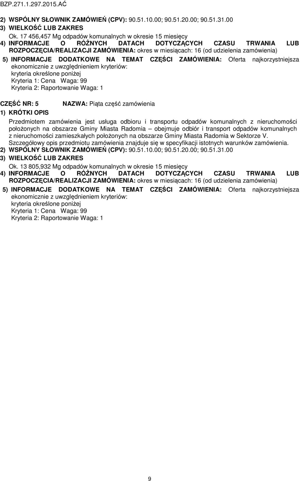 zamieszkałych położonych na obszarze Gminy Miasta Radomia w