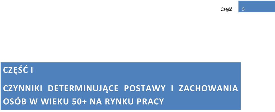 POSTAWY I ZACHOWANIA