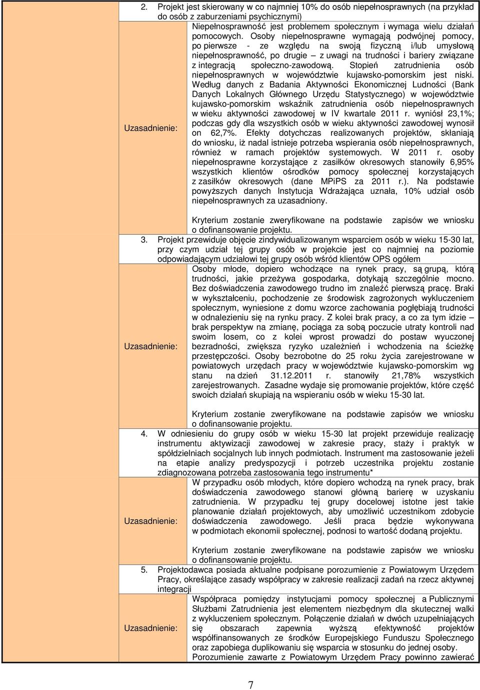 społeczno-zawodową. Stopień zatrudnienia osób niepełnosprawnych w województwie kujawsko-pomorskim jest niski.