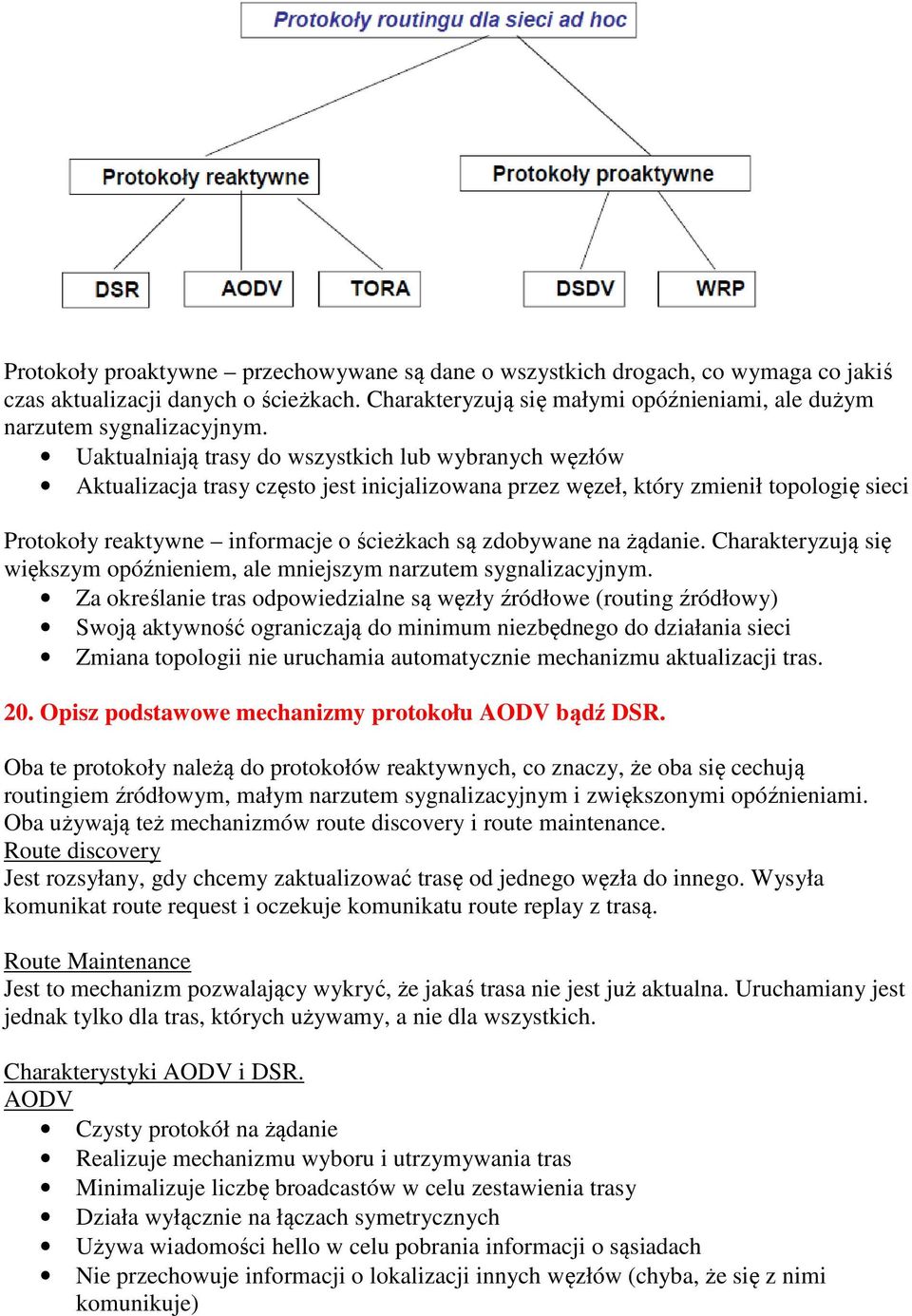 na żądanie. Charakteryzują się większym opóźnieniem, ale mniejszym narzutem sygnalizacyjnym.