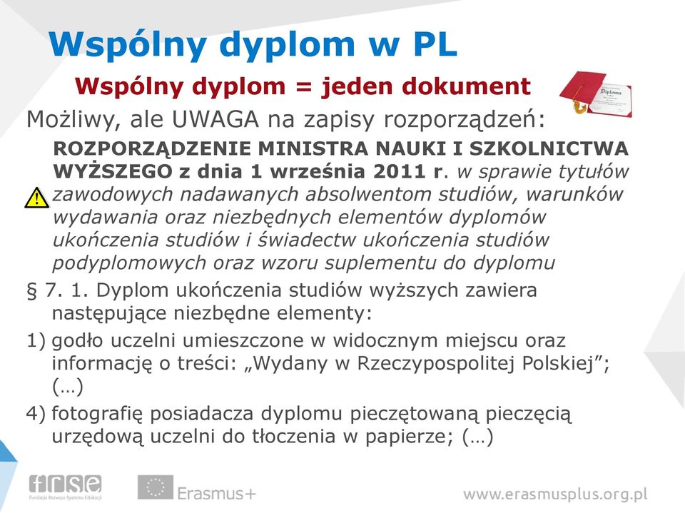 podyplomowych oraz wzoru suplementu do dyplomu 7. 1.