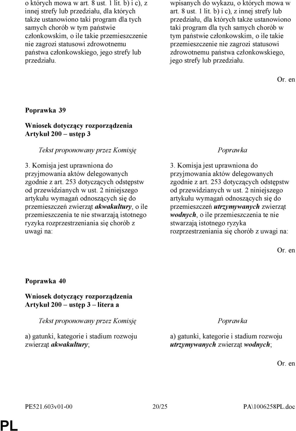 państwa członkowskiego, jego strefy lub przedziału. wpisanych do wykazu,   państwa członkowskiego, jego strefy lub przedziału. 39 Artykuł 200 ustęp 3 3.