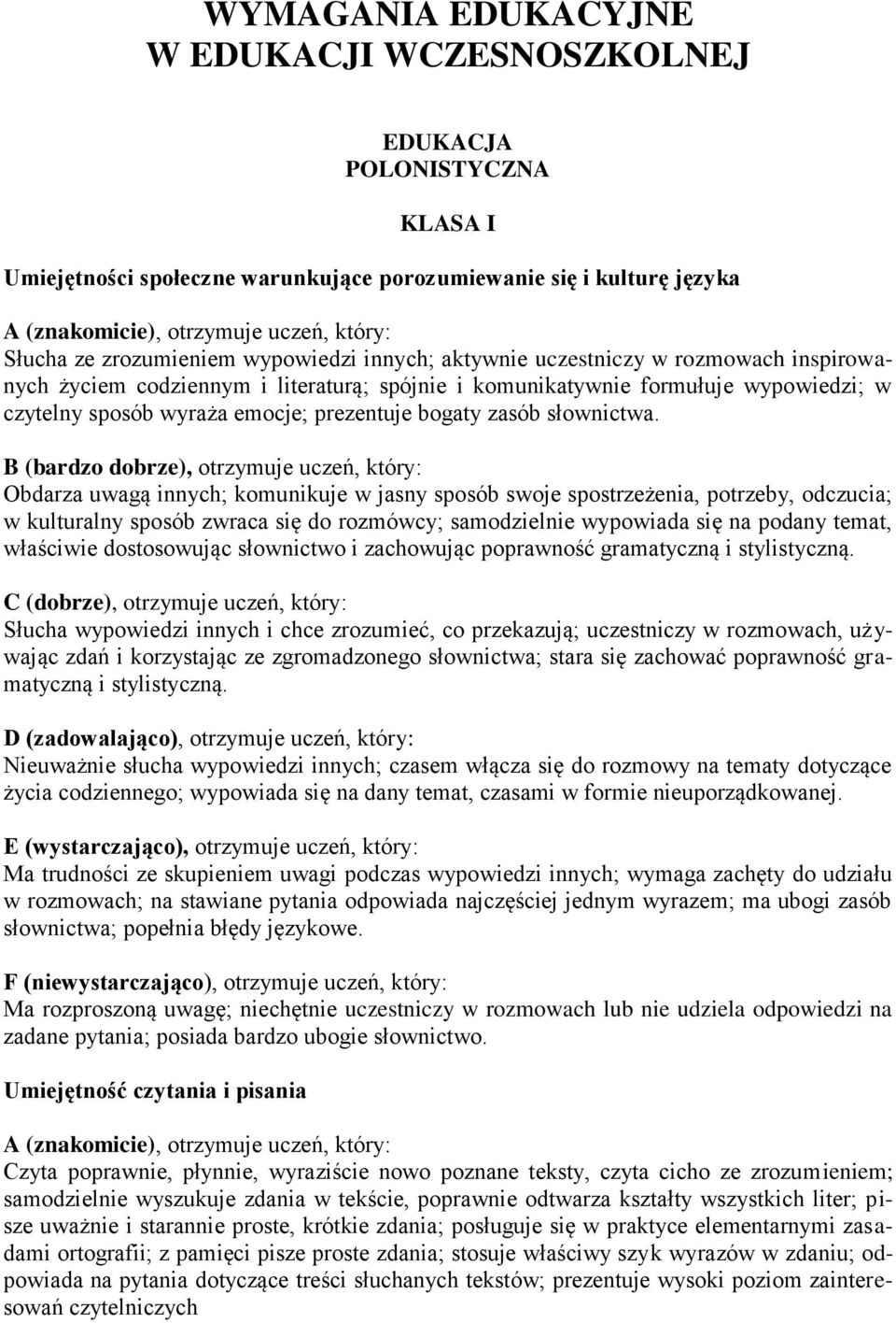 prezentuje bogaty zasób słownictwa.