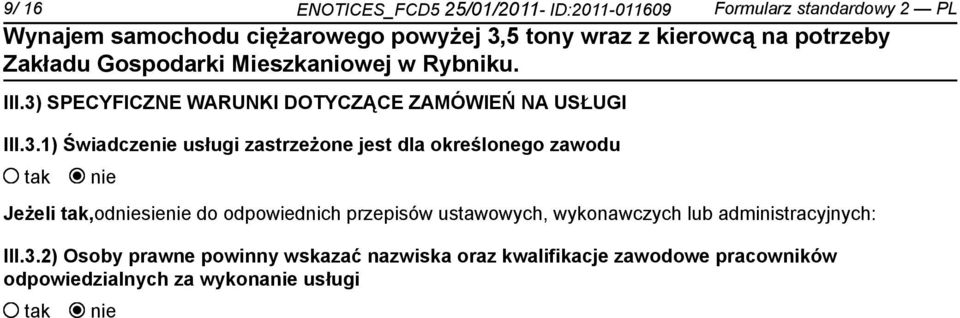 określonego zawodu Jeżeli,odsie do odpowiednich przepisów ustawowych, wykonawczych lub