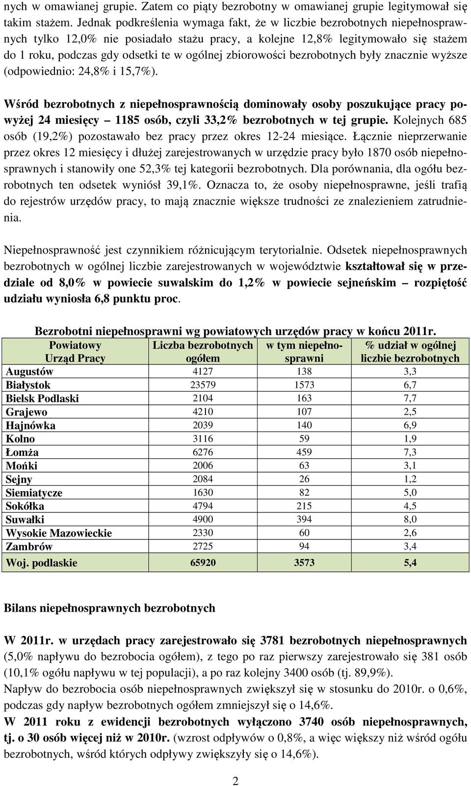 zbiorowości bezrobotnych były znacznie wyższe (odpowiednio: 24,8% i 15,7%).