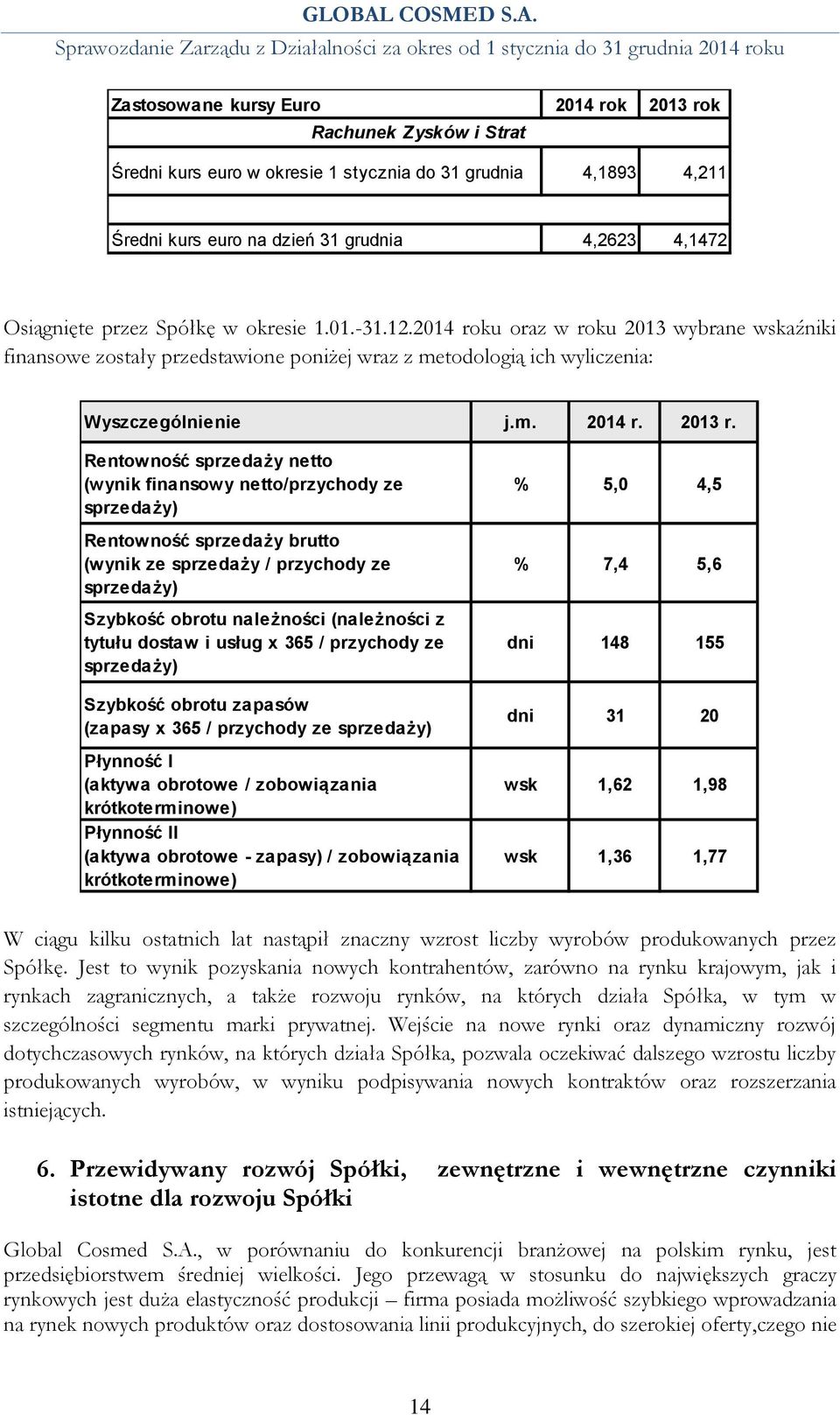 Rentowność sprzedaży netto (wynik finansowy netto/przychody ze sprzedaży) Rentowność sprzedaży brutto (wynik ze sprzedaży / przychody ze sprzedaży) Szybkość obrotu należności (należności z tytułu