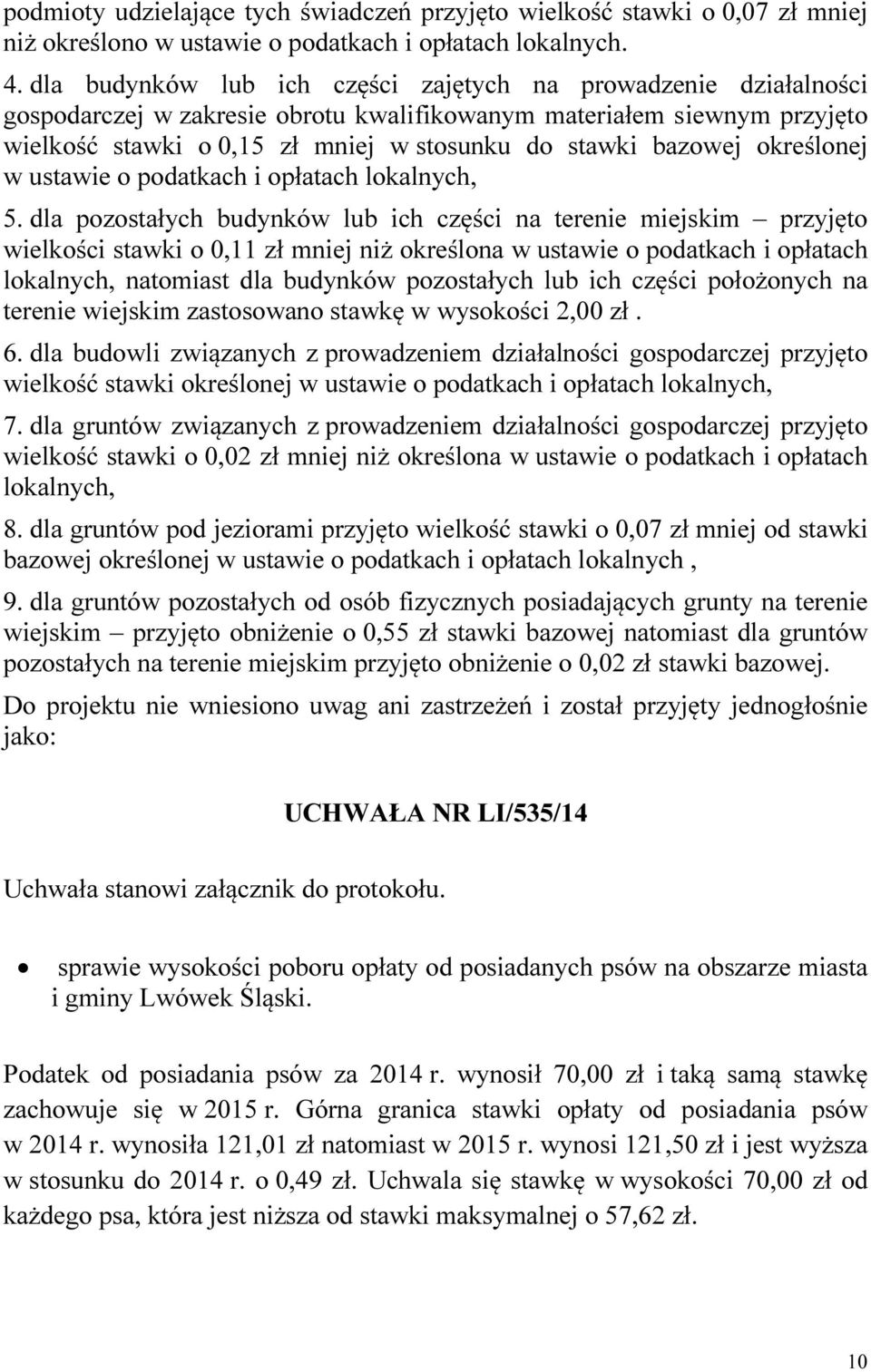 określonej w ustawie o podatkach i opłatach lokalnych, 5.