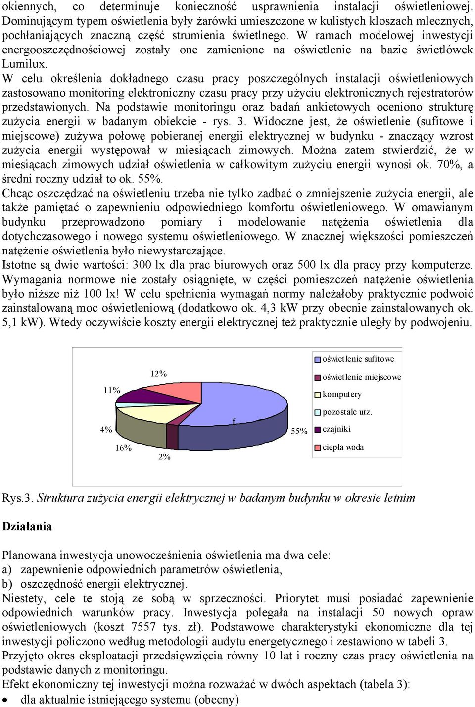 W ramach modelowej inwestycji energooszczędnościowej zostały one zamienione na oświetlenie na bazie świetlówek Lumilux.