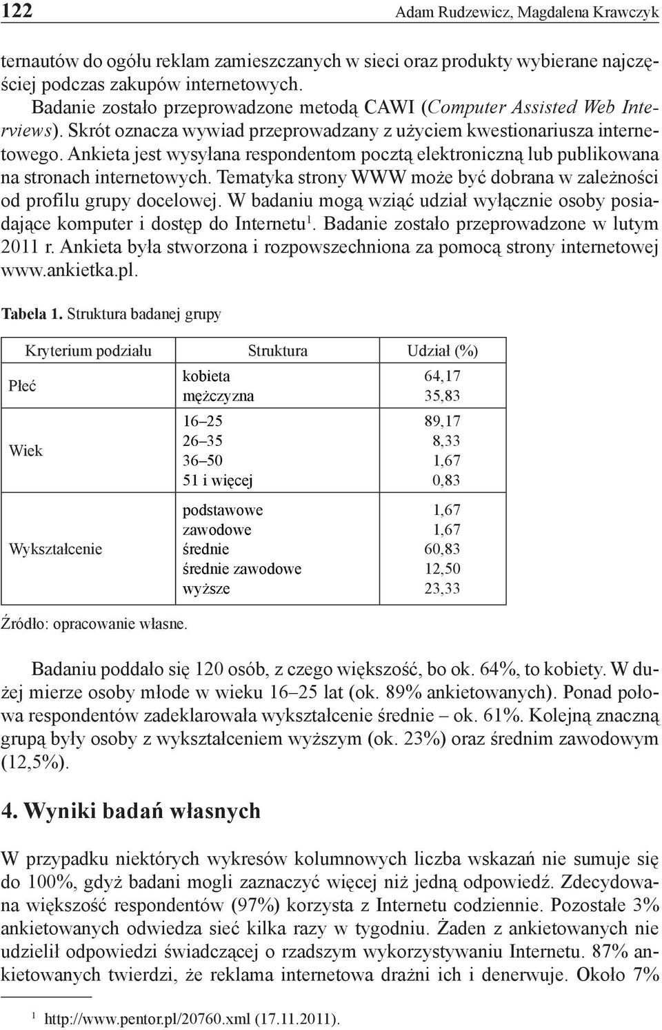 Ankieta jest wysyłana respondentom pocztą elektroniczną lub publikowana na stronach internetowych. Tematyka strony WWW może być dobrana w zależności od profilu grupy docelowej.