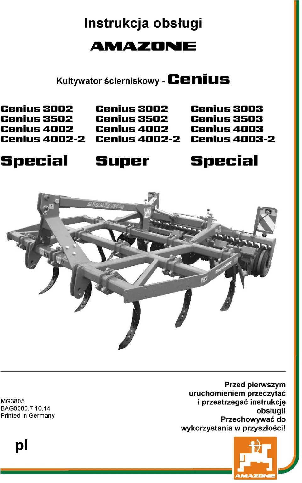 Cenius 4003-2 Special Super Special MG3805 BAG0080.7 10.