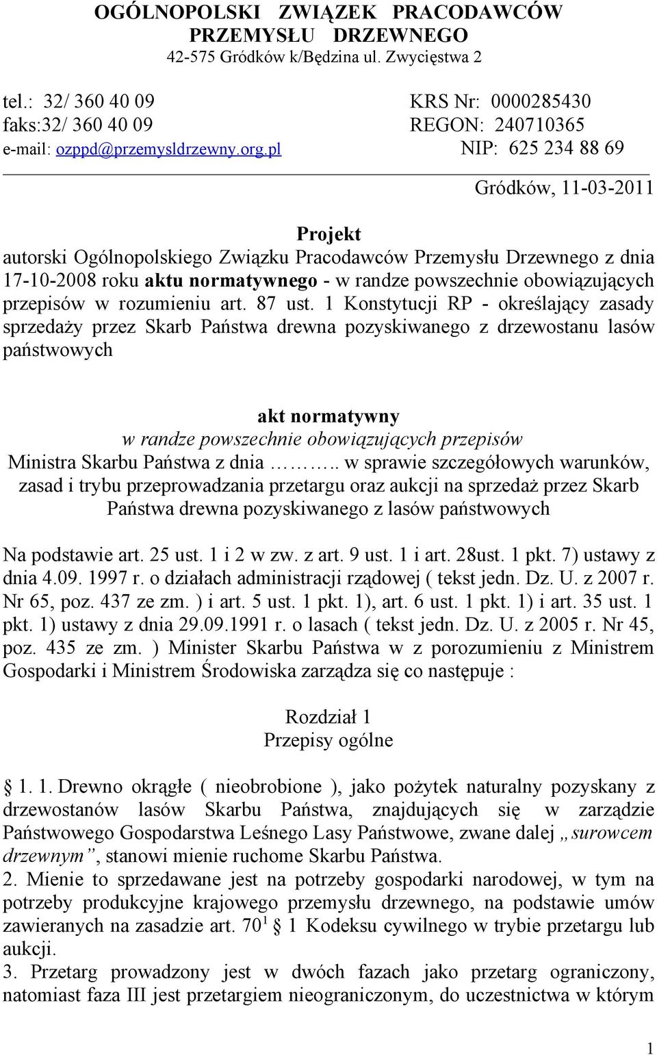 przepisów w rozumieniu art. 87 ust.