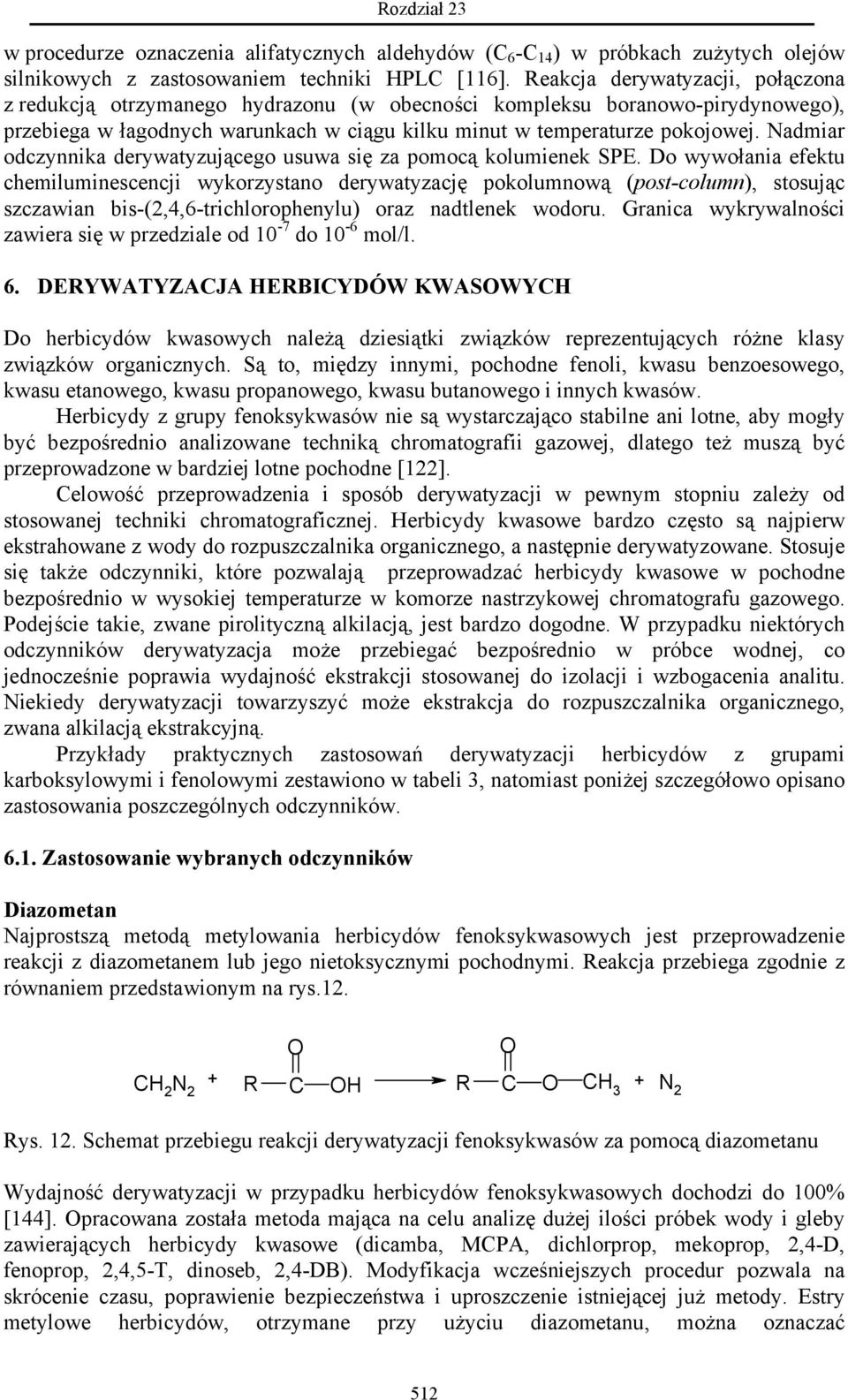 Nadmiar odczynnika derywatyzującego usuwa się za pomocą kolumienek SPE.