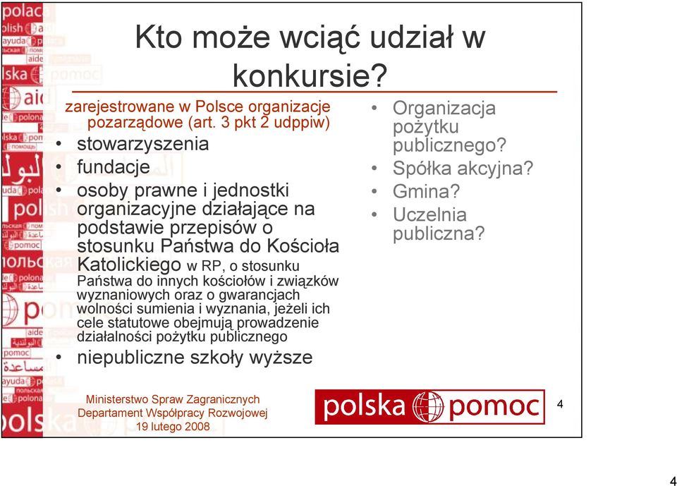 Kościoła Katolickiego w RP, o stosunku Państwa do innych kościołów i związków wyznaniowych oraz o gwarancjach wolności sumienia i