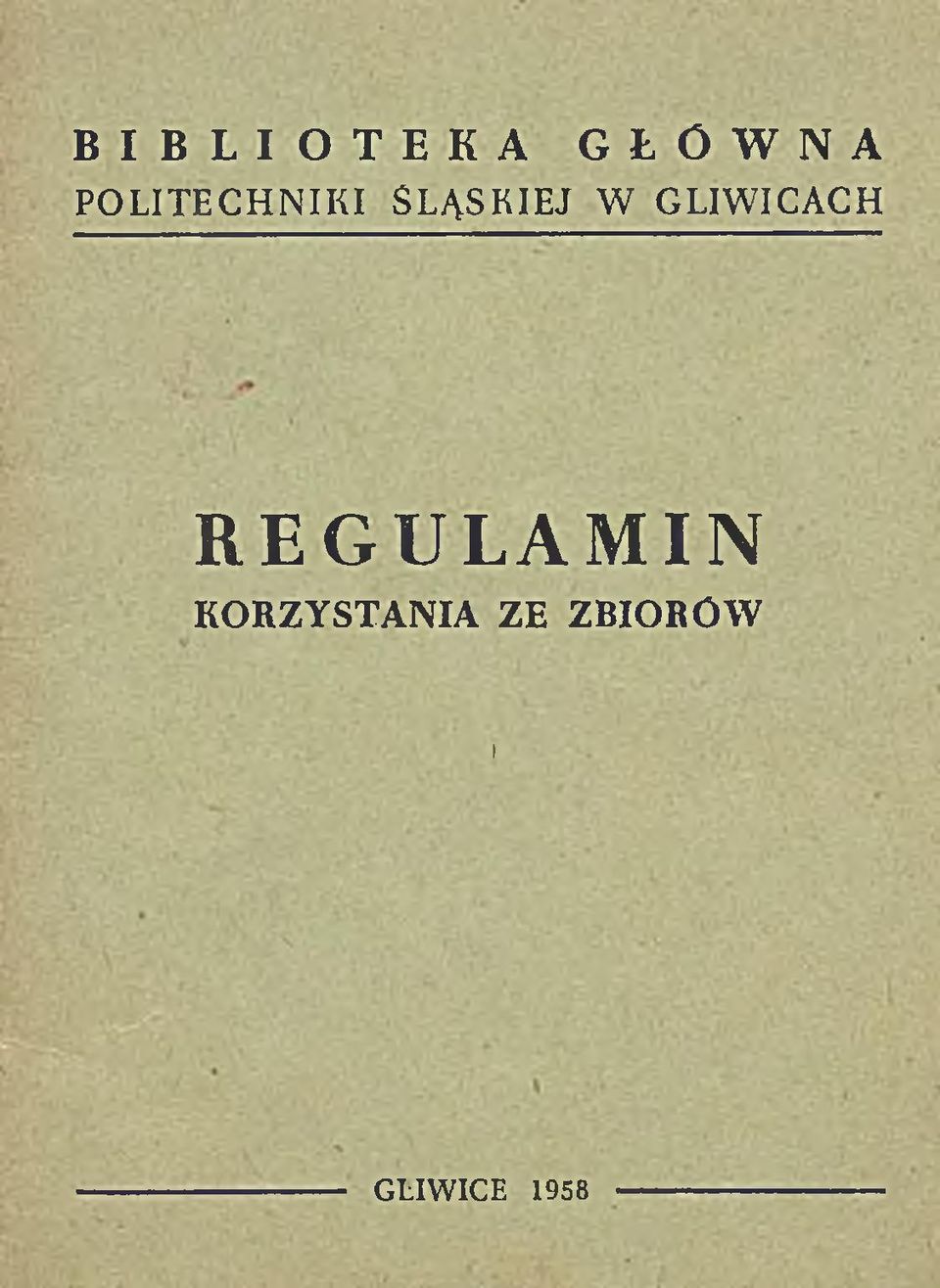 GLIWICACH REGULAMIN