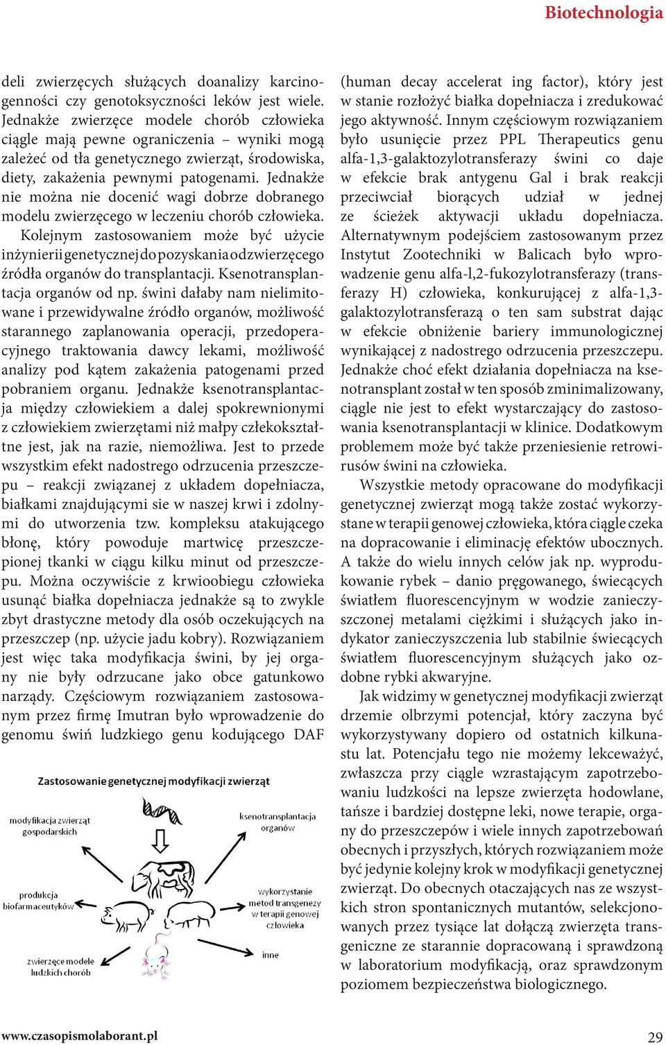 Jednakże nie można nie docenić wagi dobrze dobranego modelu zwierzęcego w leczeniu chorób człowieka.