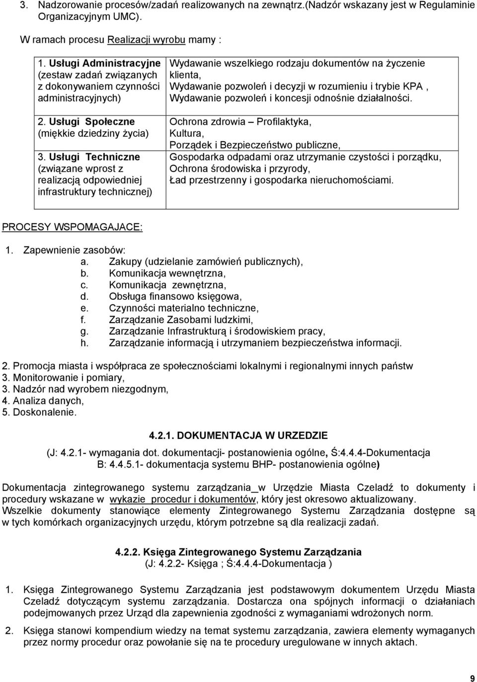 Usługi Techniczne (związane wprost z realizacją odpowiedniej infrastruktury technicznej) Wydawanie wszelkiego rodzaju dokumentów na Ŝyczenie klienta, Wydawanie pozwoleń i decyzji w rozumieniu i