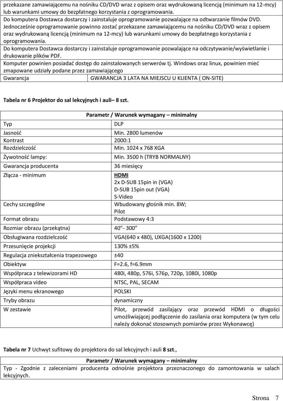 Jednocześnie oprogramowanie powinno zostać  Do komputera Dostawca dostarczy i zainstaluje oprogramowanie pozwalające na odczytywanie/wyświetlanie i drukowanie plików PDF.