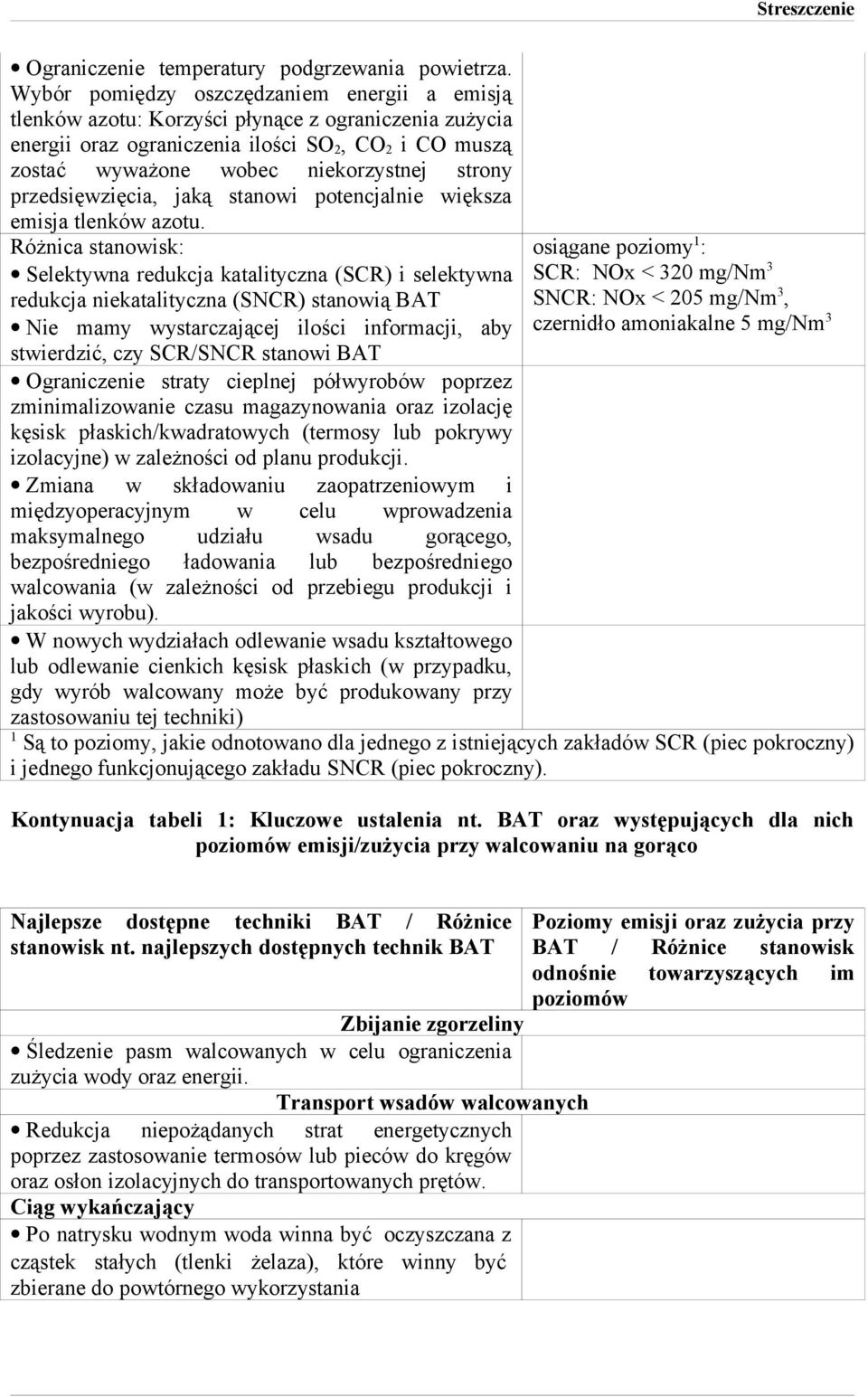 przedsięwzięcia, jaką stanowi potencjalnie większa emisja tlenków azotu.