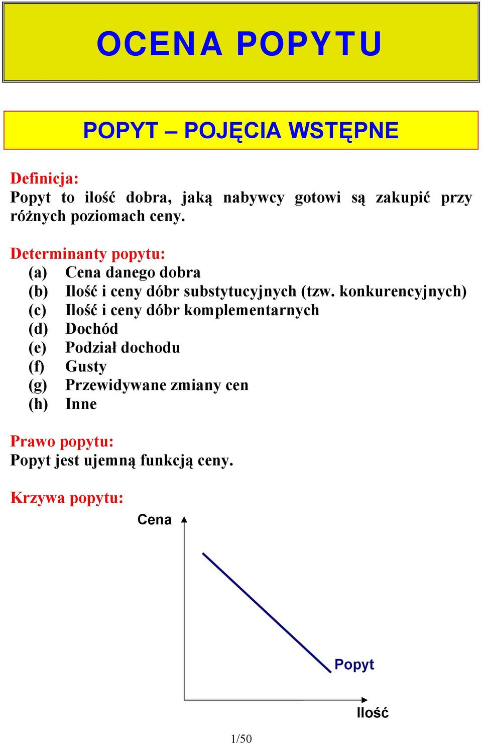 Deermia popu: (a) Cea daego dobra (b) Ilość i ce dóbr subsucjch (zw.