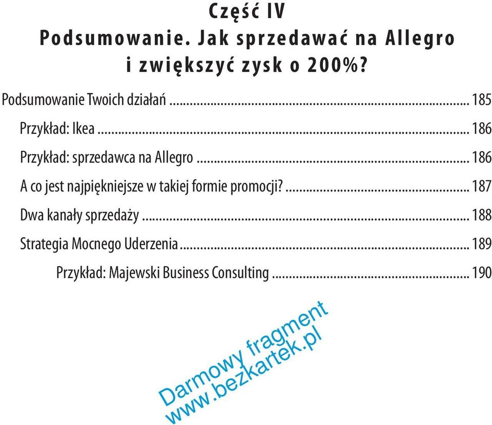 .. 186 Przykład: sprzedawca na Allegro.