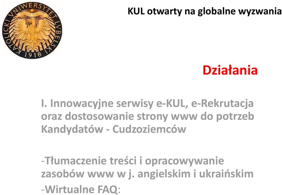 Cudzoziemców -Tłumaczenie treści i opracowywanie