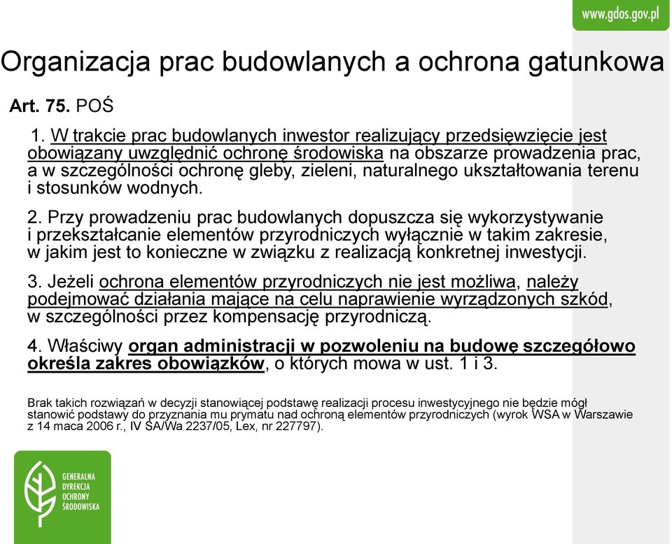 ukształtowania terenu i stosunków wodnych. 2.