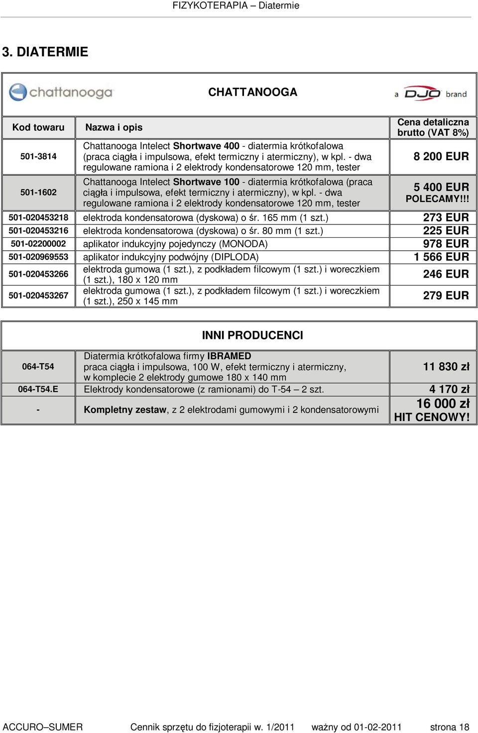 - dwa regulowane ramiona i 2 elektrody kondensatorowe 120 mm, tester 8 200 EUR 5 400 EUR POLECAMY!!! 501-020453218 elektroda kondensatorowa (dyskowa) o śr. 165 mm (1 szt.