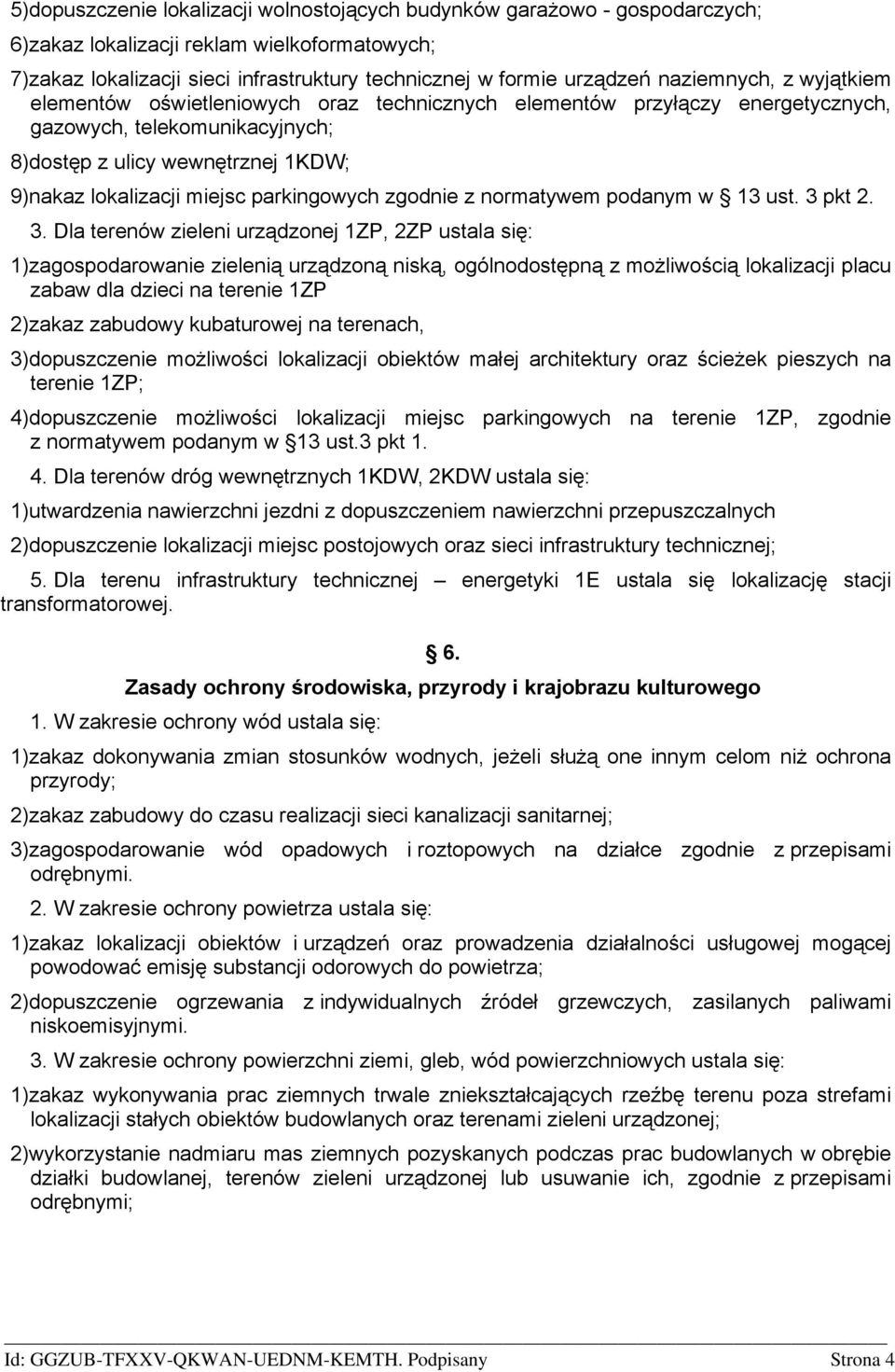 parkingowych zgodnie z normatywem podanym w 13 ust. 3 