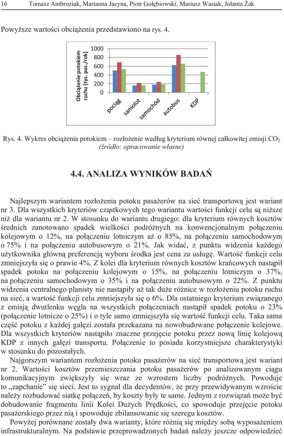 Dla wszystkich kryteriów czstkowych tego wariantu wartoci funkcji celu s nisze ni dla wariantu nr 2.