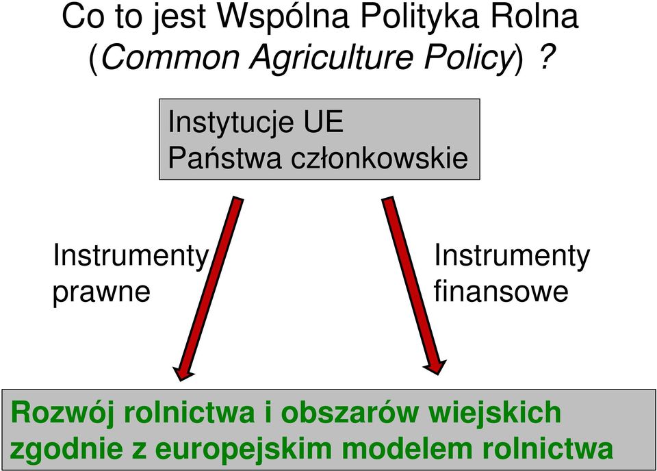 Instytucje UE Państwa członkowskie Instrumenty prawne