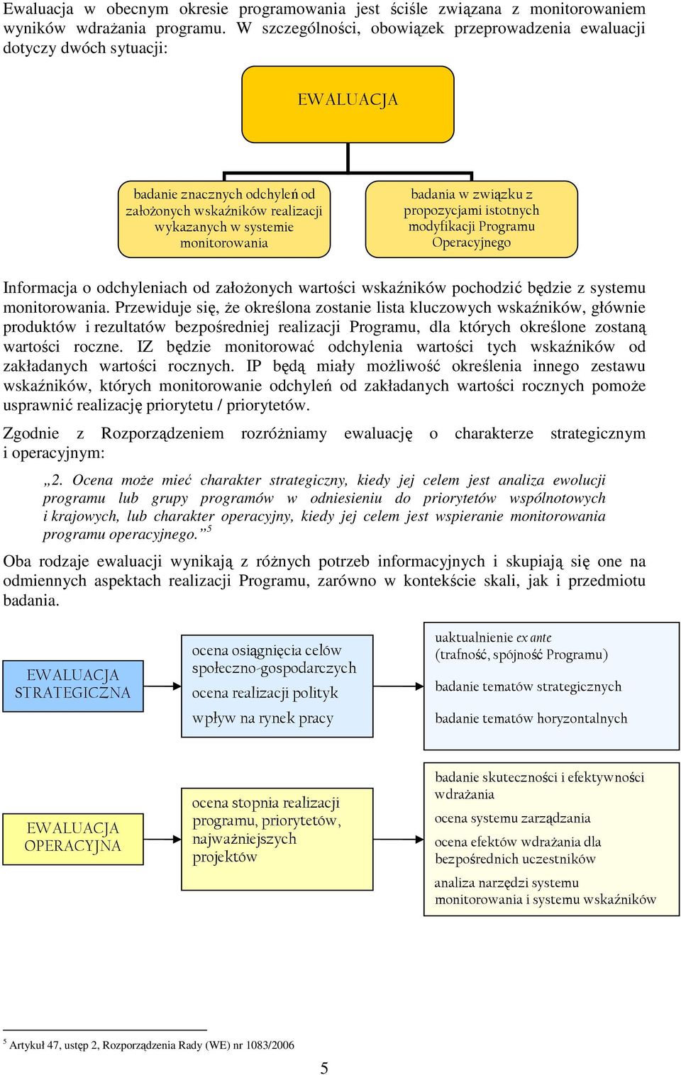 związku z propozycjami istotnych modyfikacji Programu Operacyjnego Informacja o odchyleniach od załoŝonych wartości wskaźników pochodzić będzie z systemu monitorowania.