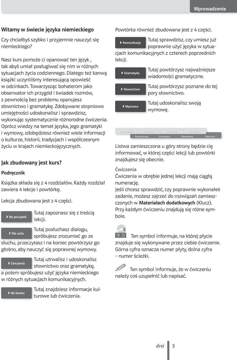 Towarzysząc bohaterom jako obserwator ich przygód i świadek rozmów, z pewnością bez problemu opanujesz słownictwo i gramatykę.