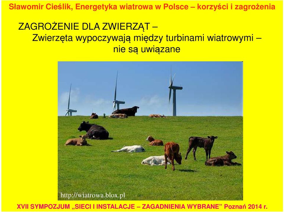 turbinami wiatrowymi nie są