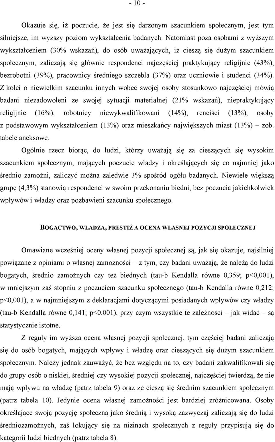 (43%), bezrobotni (39%), pracownicy średniego szczebla (37%) oraz uczniowie i studenci (34%).