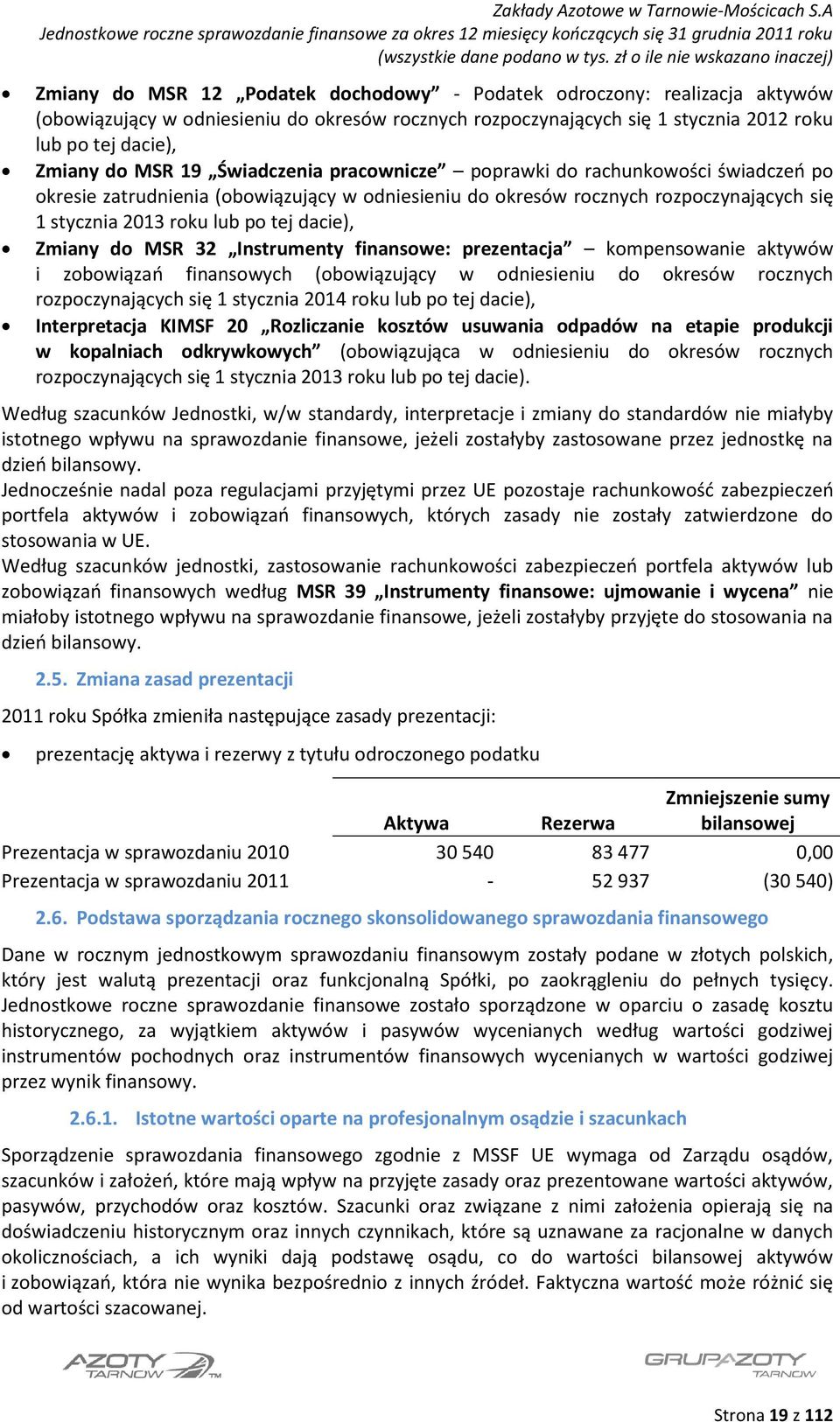 19 Świadczenia pracownicze poprawki do rachunkowości świadczeń po okresie zatrudnienia (obowiązujący w odniesieniu do okresów rocznych rozpoczynających się 1 stycznia 2013 roku lub po tej dacie),