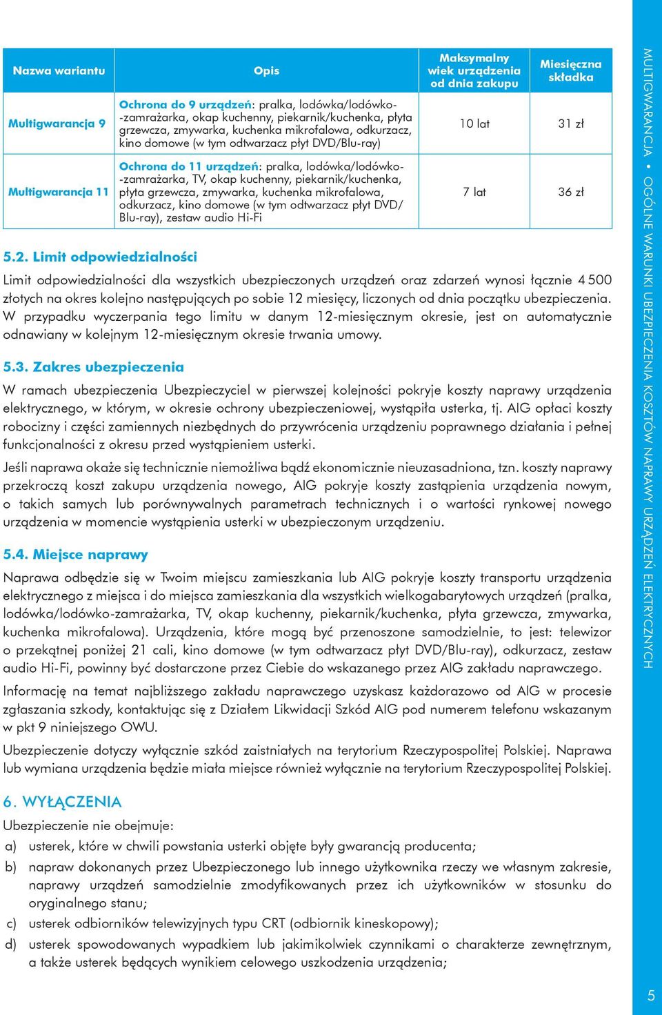 tym odtwarzacz płyt DVD/Blu-ray) Ochrona do 11 urządzeń: pralka, lodówka/lodówko- -zamrażarka, TV, okap kuchenny, piekarnik/kuchenka, płyta grzewcza, zmywarka, kuchenka mikrofalowa, odkurzacz, kino