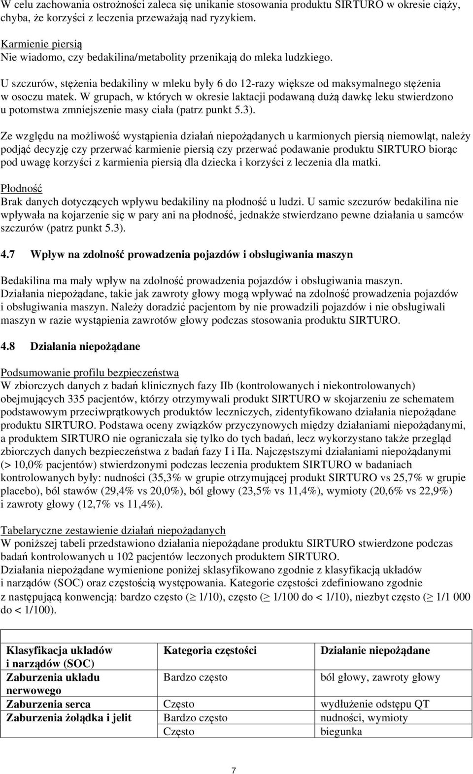 W grupach, w których w okresie laktacji podawaną dużą dawkę leku stwierdzono u potomstwa zmniejszenie masy ciała (patrz punkt 5.3).