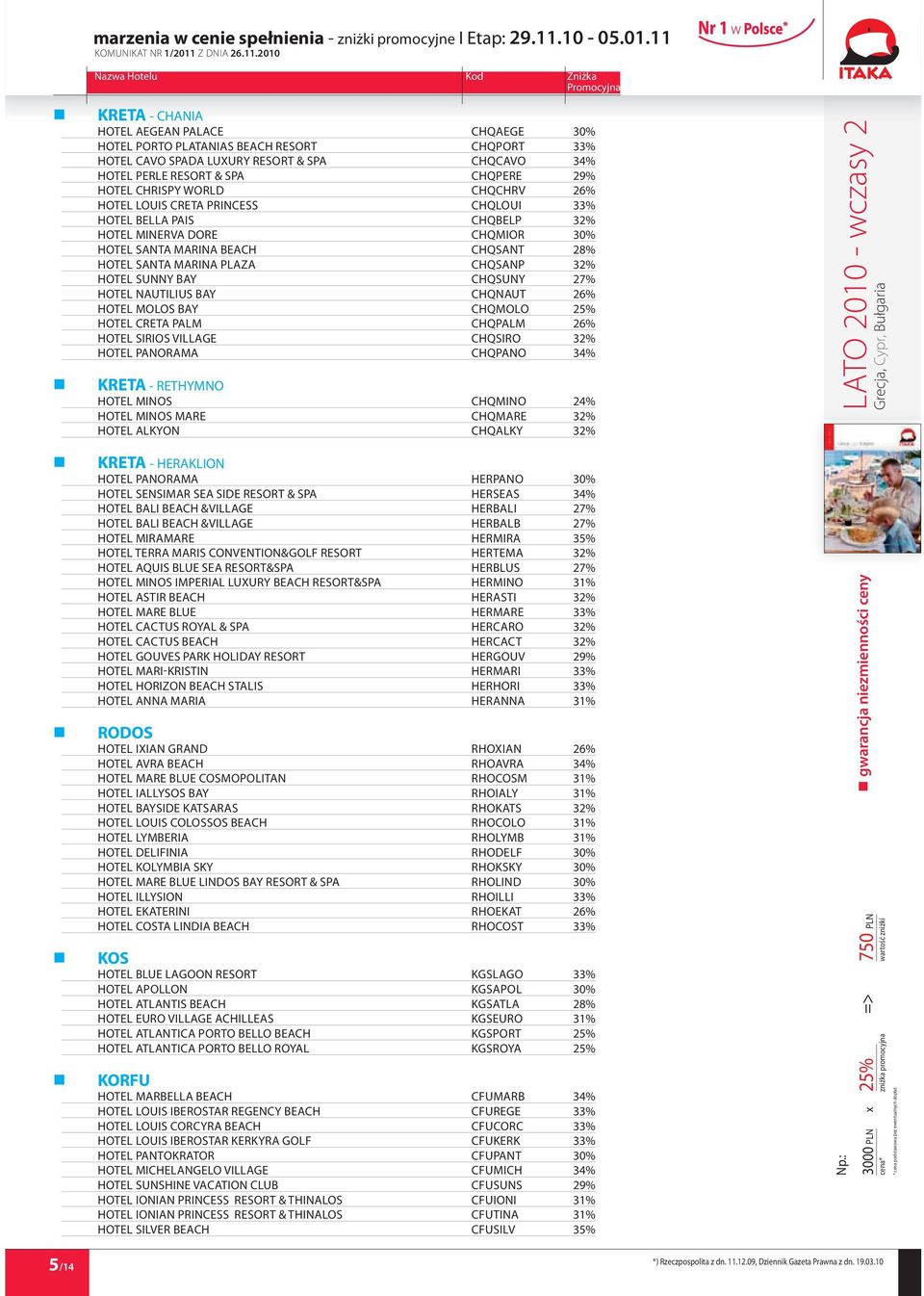 BAY CHQSUNY 27% HOTEL NAUTILIUS BAY CHQNAUT 26% HOTEL MOLOS BAY CHQMOLO 25% HOTEL CRETA PALM CHQPALM 26% HOTEL SIRIOS VILLAGE CHQSIRO 32% HOTEL PANORAMA CHQPANO 34% KRETA - RETHYMNO HOTEL MINOS