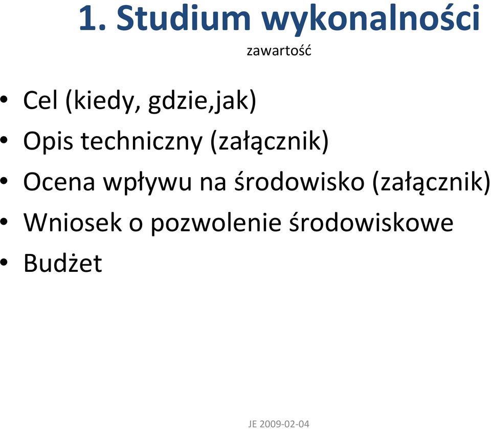 (załącznik) Ocena wpływu na środowisko