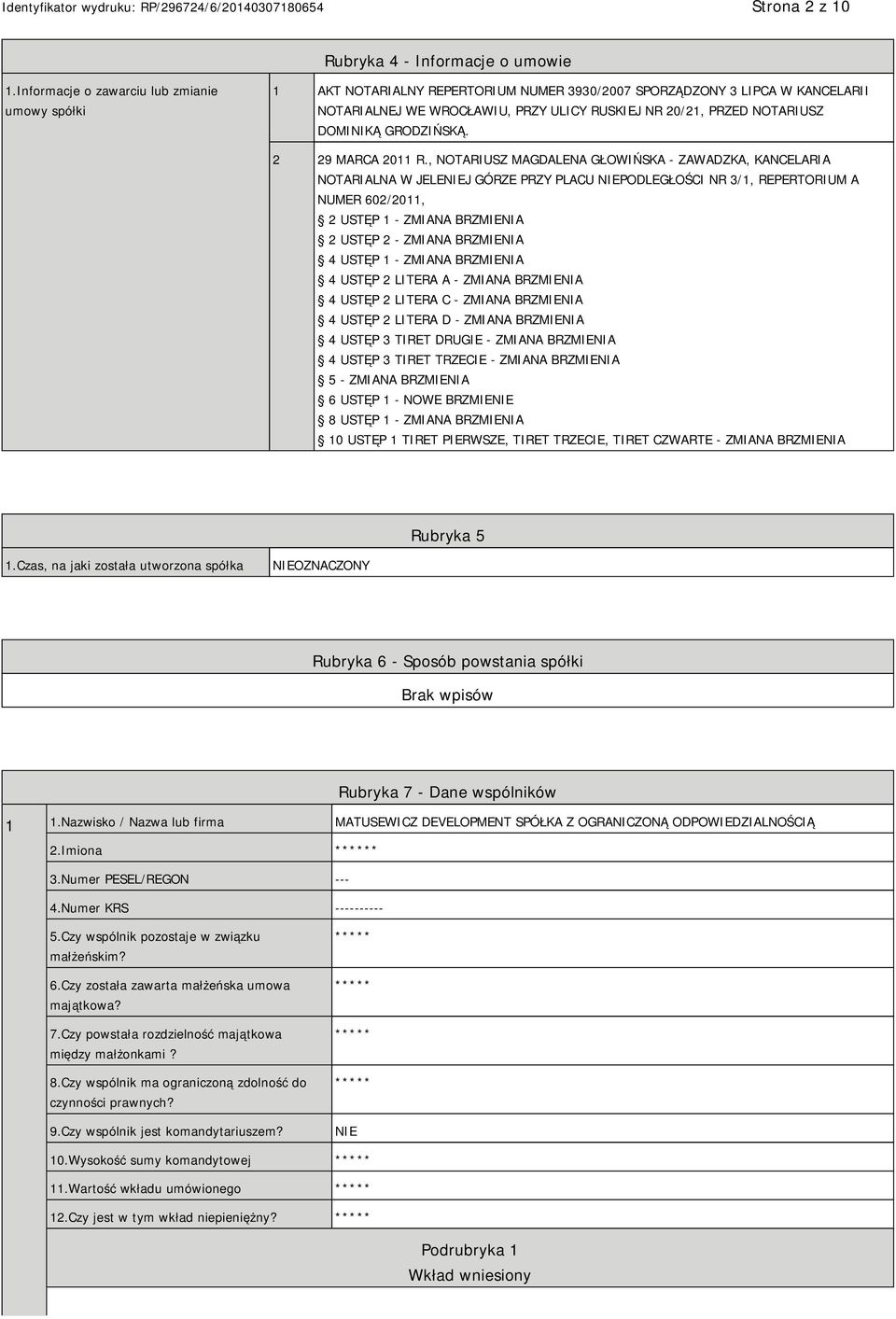 DOMINIKĄ GRODZIŃSKĄ. 2 29 MARCA 2011 R.