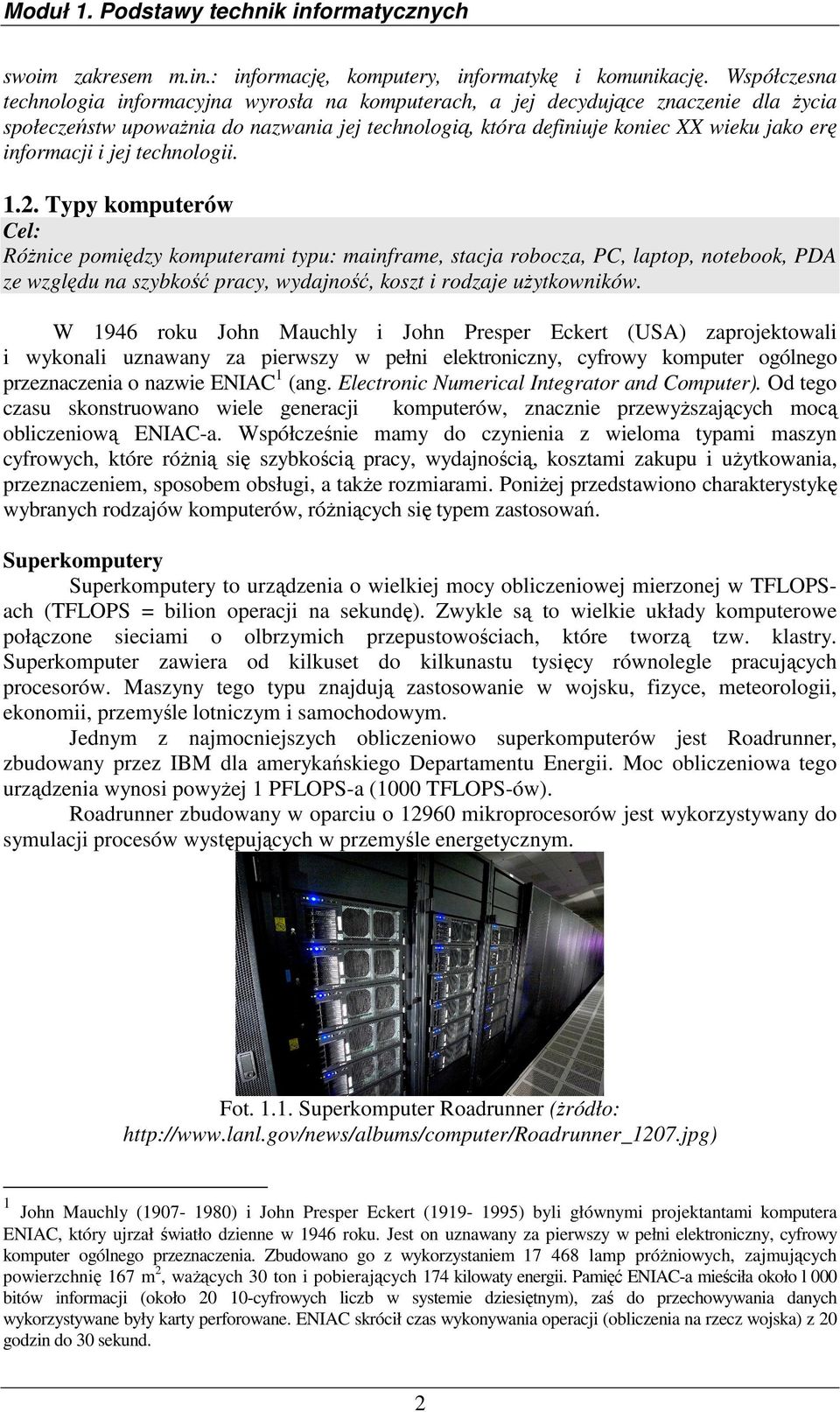 informacji i jej technologii. 1.2.