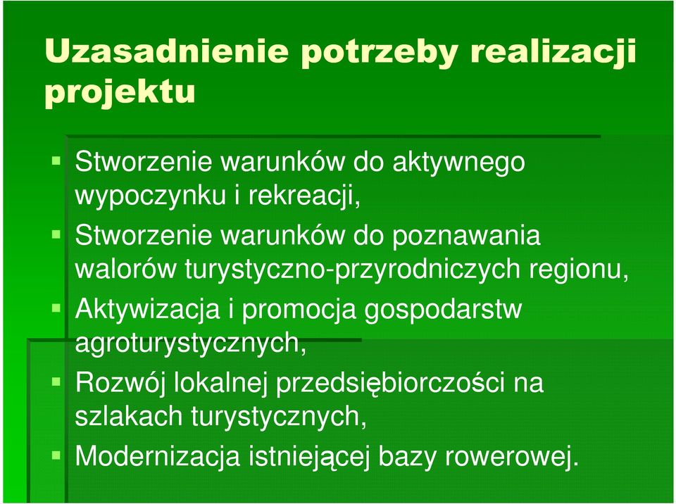 turystyczno-przyrodniczych regionu, Aktywizacja i promocja gospodarstw