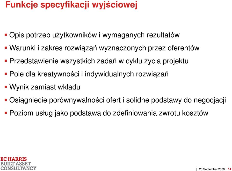 projektu Pole dla kreatywności i indywidualnych rozwiązań Wynik zamiast wkładu Osiągniecie