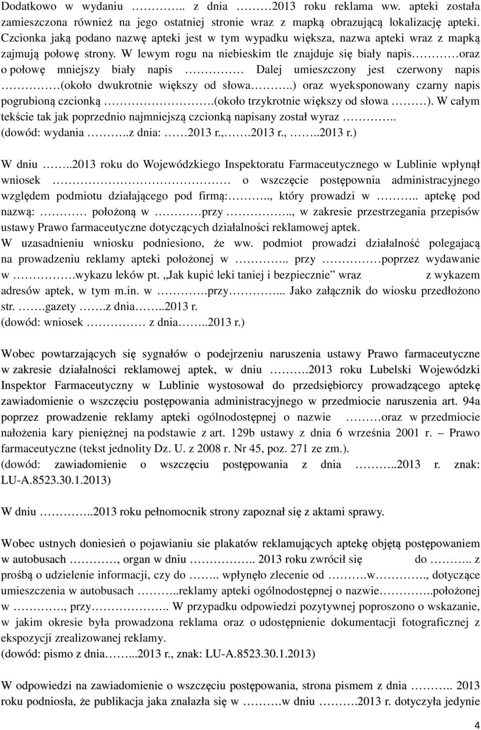 W lewym rogu na niebieskim tle znajduje się biały napis oraz o połowę mniejszy biały napis Dalej umieszczony jest czerwony napis (około dwukrotnie większy od słowa.