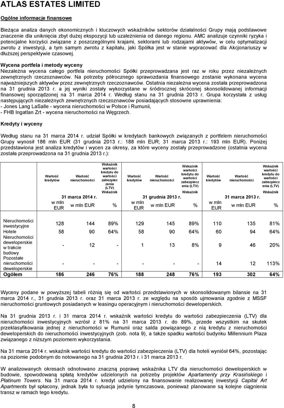 AMC analizuje czynniki ryzyka i potencjalne korzyści związane z poszczególnymi krajami, sektorami lub rodzajami aktywów, w celu optymalizacji zwrotu z inwestycji, a tym samym zwrotu z kapitału, jaki