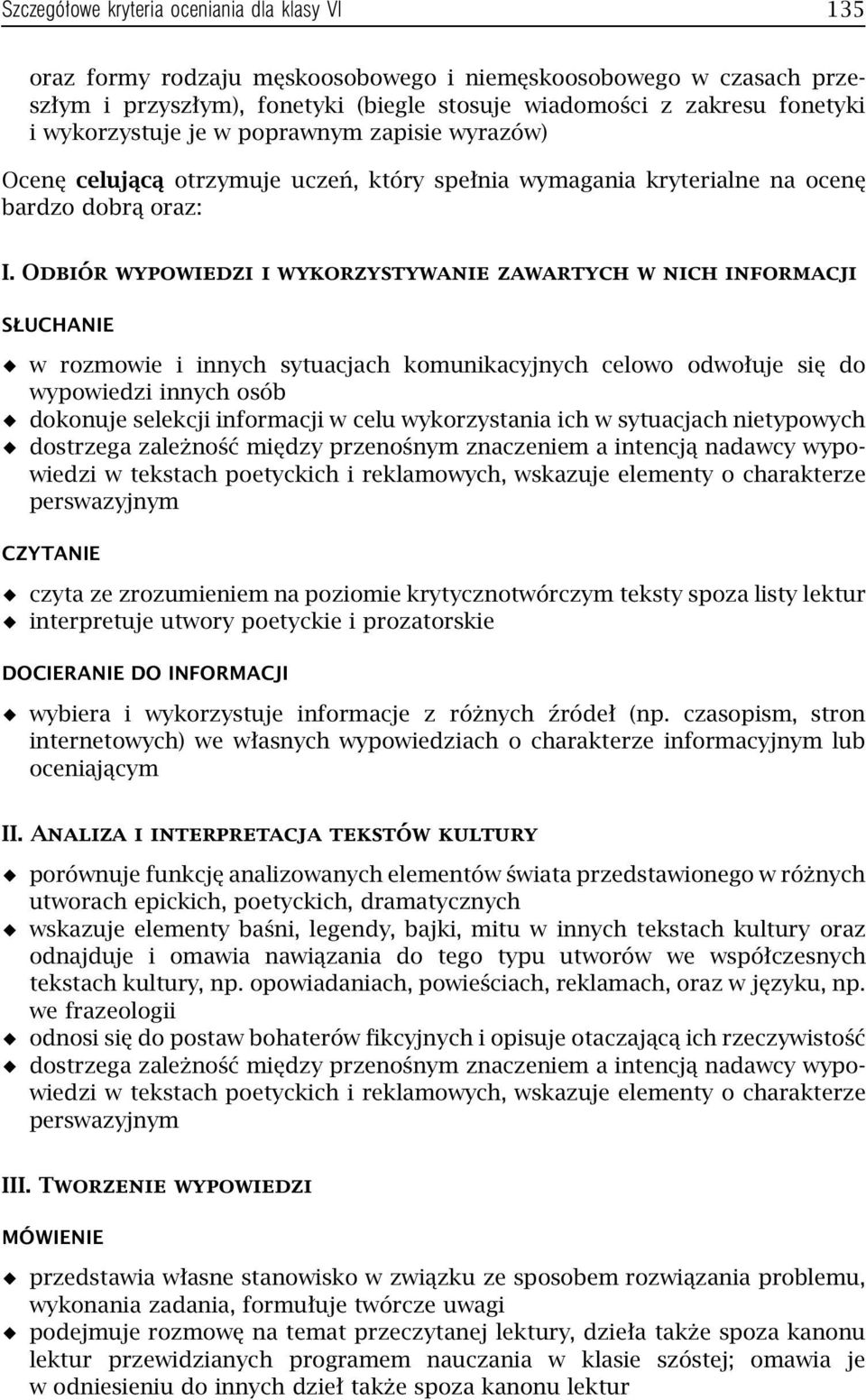 Odbiór wypowiedzi i wykorzystywanie zawartych w nich informacji SŁUCHANIE w rozmowie i innych sytuacjach komunikacyjnych celowo odwołuje się do wypowiedzi innych osób dokonuje selekcji informacji w