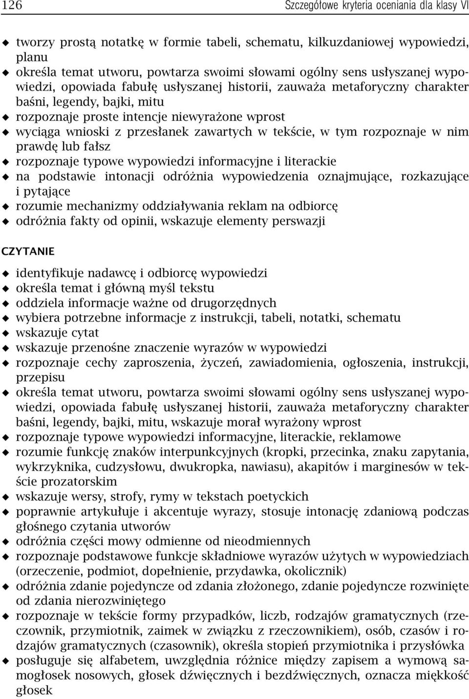 tekście, w tym rozpoznaje w nim prawdę lub fałsz rozpoznaje typowe wypowiedzi informacyjne i literackie na podstawie intonacji odróżnia wypowiedzenia oznajmujące, rozkazujące i pytające rozumie