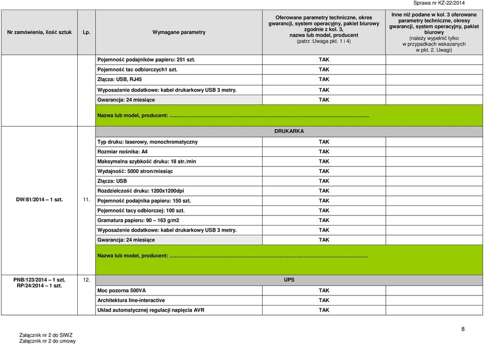 Rozdzielczość druku: 1200x1200dpi Pojemność podajnika papieru: 150 szt. Pojemność tacy odbiorczej: 100 szt.