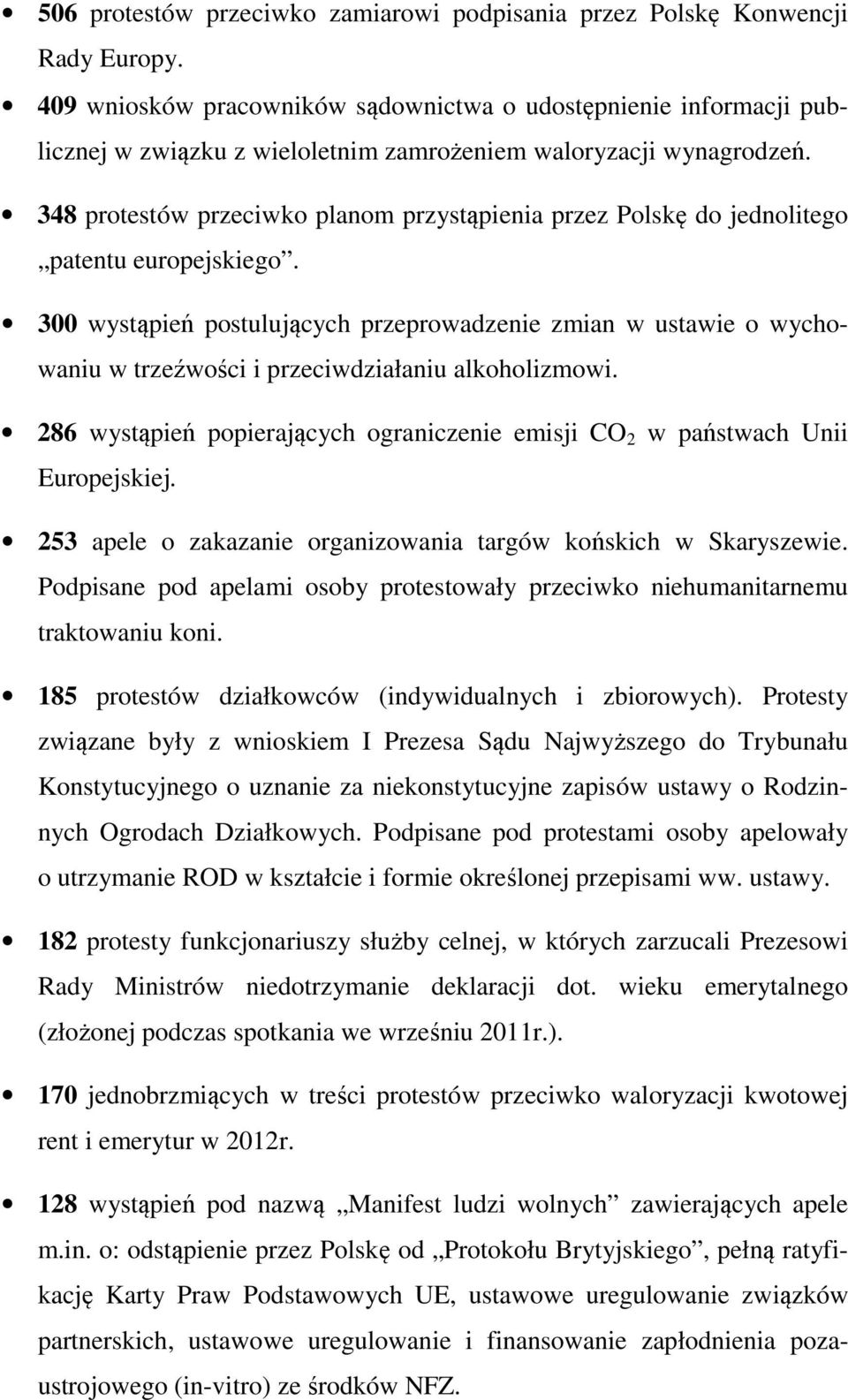 348 protestów przeciwko planom przystąpienia przez Polskę do jednolitego patentu europejskiego.