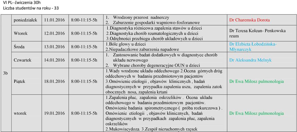 Diagnostyka chorób atologicznych u dzieci 3.Odrębności przebiegu chorób układowych u dzieci 1.Bóle głowy u dzieci 2.